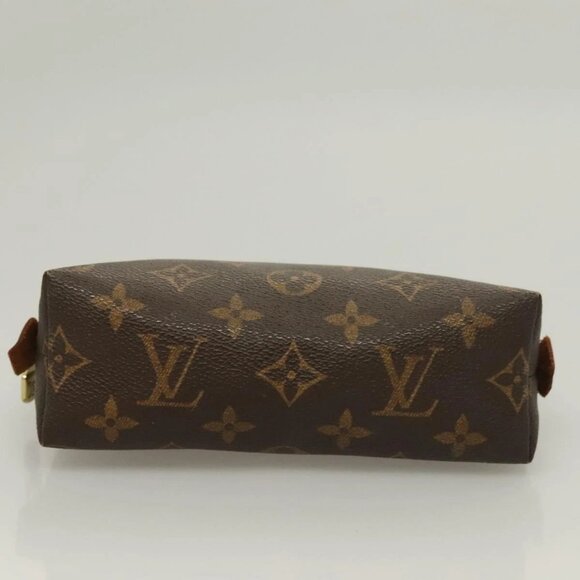 LOUIS VUITTON Monogram Pochette Cosmetic PM Cosmetic Pouch M47515 LV Auth 128419 - Picture 7 of 16